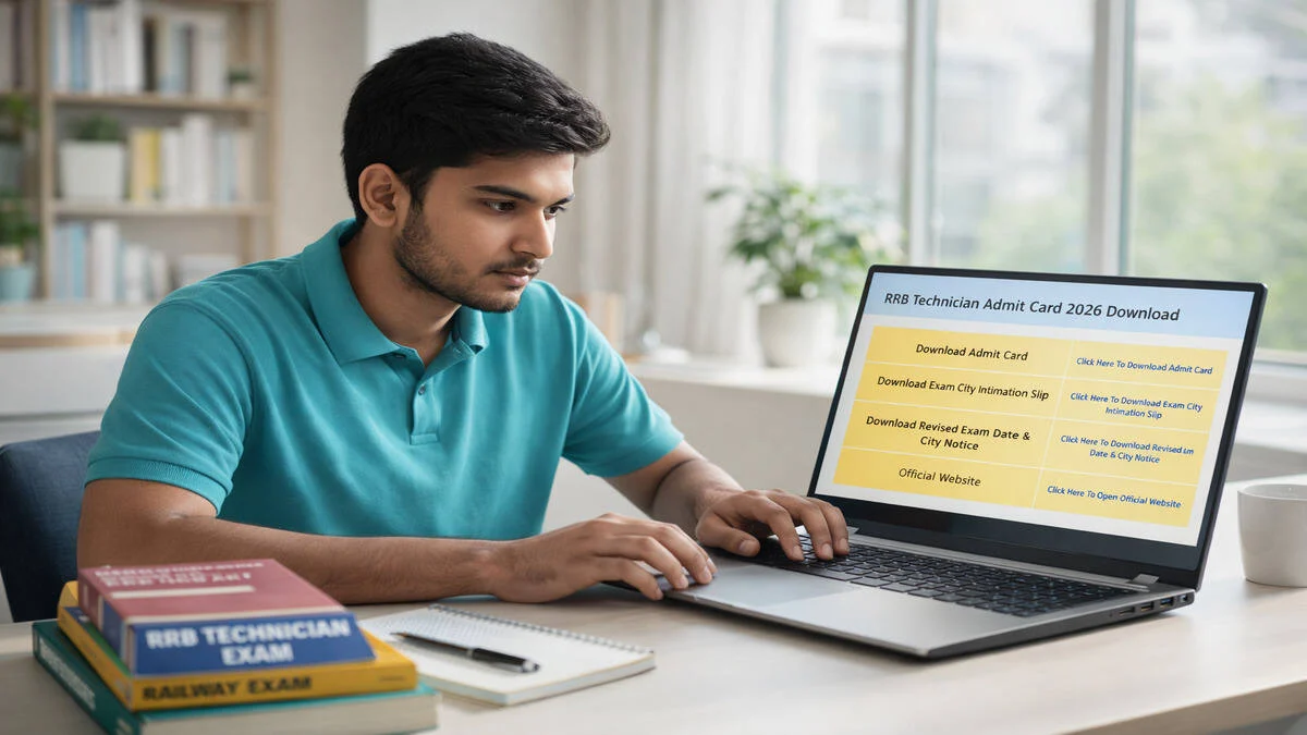 RRB Technician Admit Card 2026