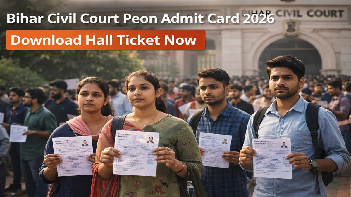 Bihar Civil Court Peon Admit Card 2026