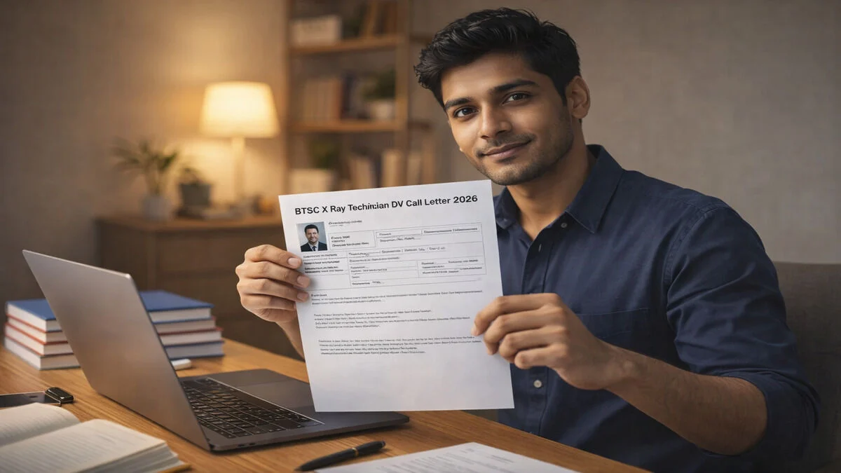 BTSC X Ray Technician DV Call Letter 2026