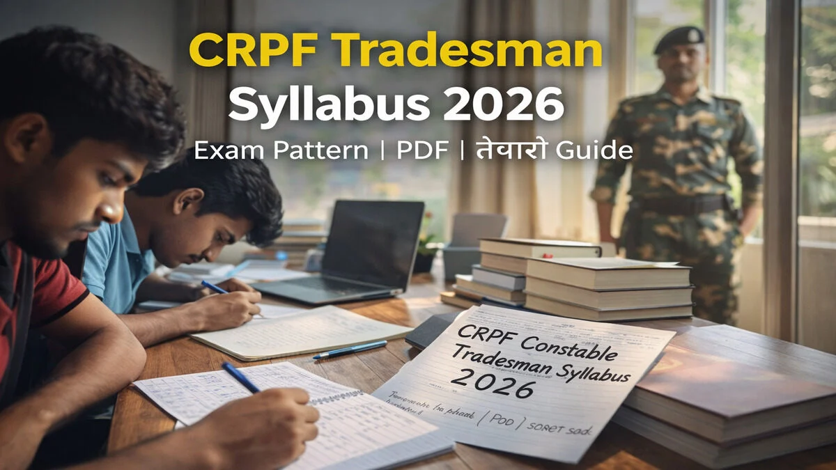 CRPF Constable Tradesman Syllabus 2026